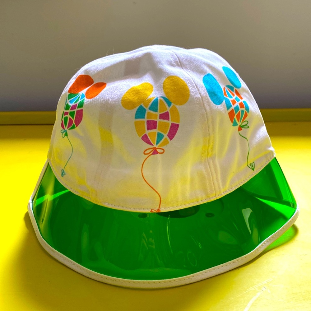 Walt Disney world Bucket hat 50 year vault collection with Mickey Epcot ballon’s